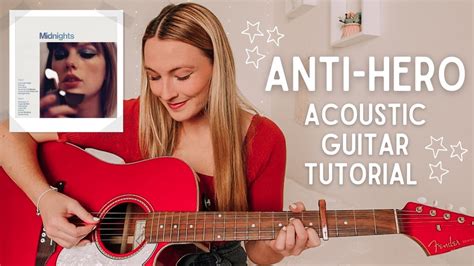 Taylor Swift Anti-Hero Guitar Tutorial (EASY CHORDS) – Midnights // Nena Shelby – Tutorial