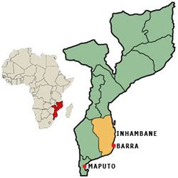 Inhambane Mozambique map