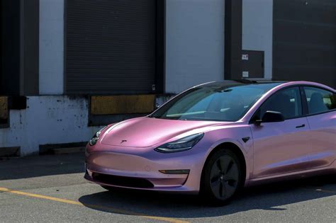 Pink Tesla Model 3 - Metal Pink Wrap | Twiisted Wrap