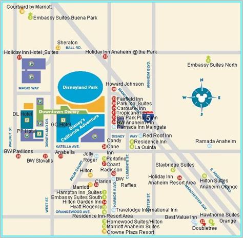 Anaheim Disney Hotel Map - map : Resume Examples #GM9OKQO9DL