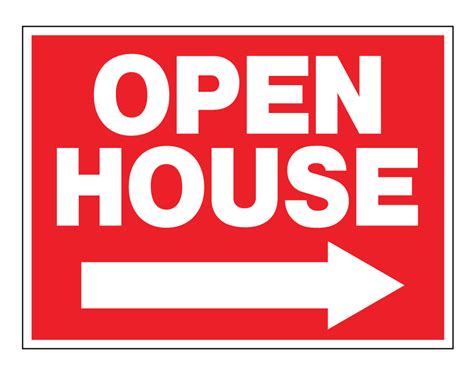 Buy our "Open House Right Arrow" from Signs World Wide