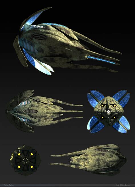 Presentation - Vorlon Fighter by dlamont on DeviantArt Spaceship Art, Spaceship Design, Stargate ...