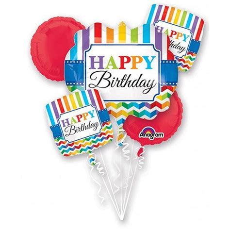 Happy Birthday Balloon Bouquet, Happy Birthday Balloons, Happy Birthday Mylar Balloon, Balloons ...