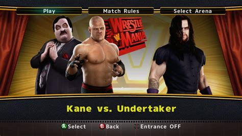 WWE Legends of WrestleMania | Kane vs. Undertaker - YouTube