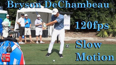 BRYSON DECHAMBEAU 120fps SLOW MOTION FACE ON DRIVER GOLF SWING 1080 HD ...