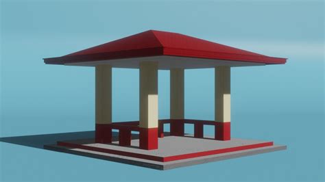 Waiting Shed 3D model | CGTrader