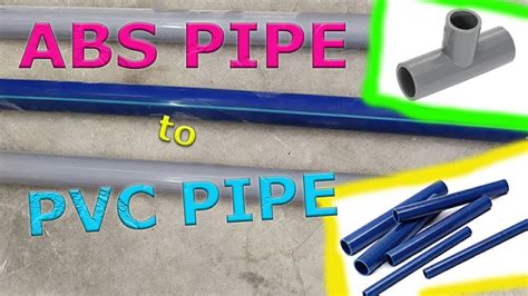 ABS PIPE to PVC PIPE (how to connect) || Cara Pemasangan PAIP ABS ke PAIP PVC - YouTube