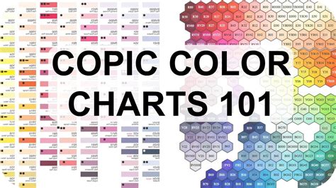 Printable Ohuhu Marker Color Chart Blank