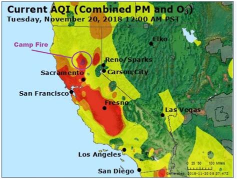 Air Quality Map California Today – Topographic Map of Usa with States