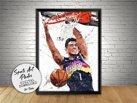 Devin Booker Poster Phoenix Suns Wall Art Printable Digital | Etsy