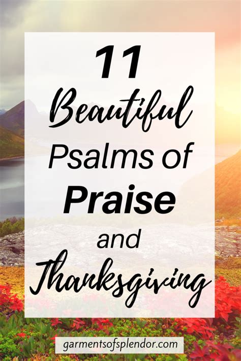 11 Powerful Psalms of Thanksgiving to Pray Each Day