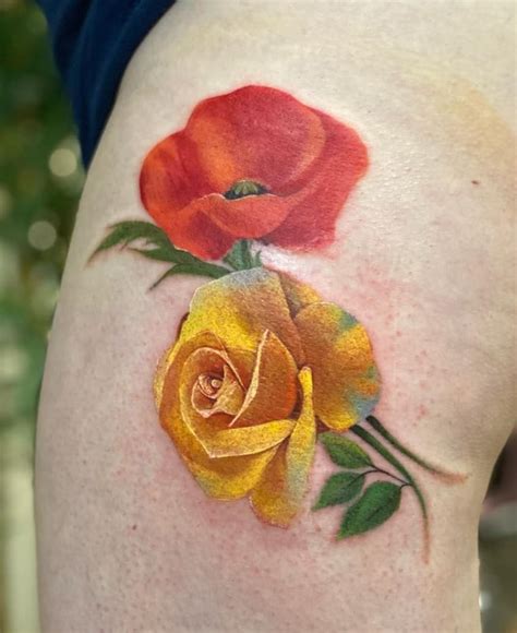 60+ Yellow Rose Tattoos And Their Meanings