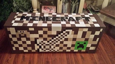 Custom made minecraft toy chest. | Minecraft toys, Chess board, Toy chest