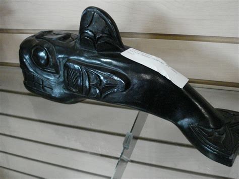 NATIVE WHALE CARVING BY GREG WOLF - Big Valley Auction