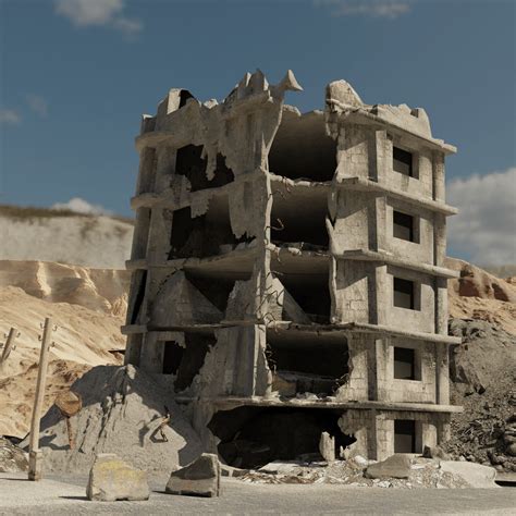 Destroyed Building - Finished Projects - Blender Artists Community