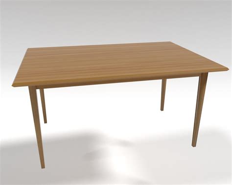 free simple table 3d model