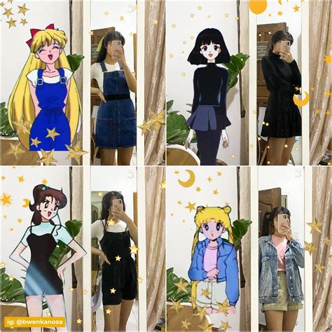 sailor moon casual outfits part 2!! : r/sailormoon