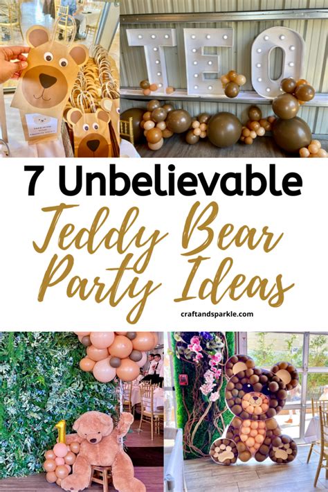 7 Unbelievable Teddy Bear Party Decorations - Craft and Sparkle