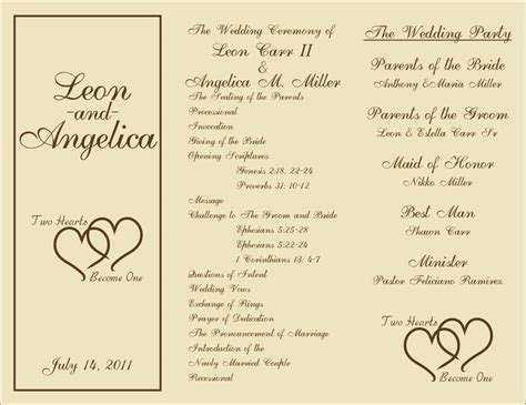 Pin by Romia Olsen on printable wedding programs | Pinterest