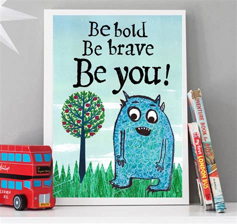 Be Bold Inspirational Art Print Motivational Wall Art Home - Etsy