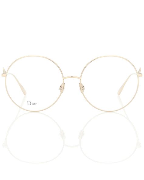 Dior Diorsignature02 Round Glasses in Metallic | Lyst