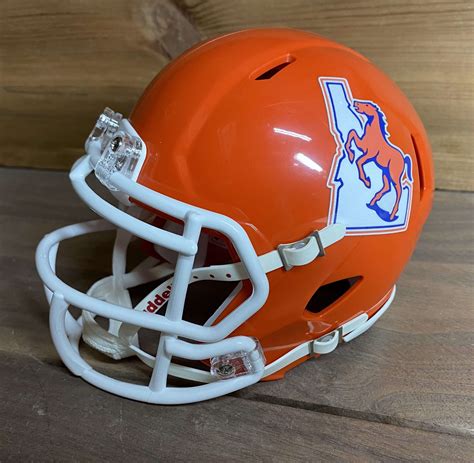 Boise State Broncos retro Riddell Mini Football Helmet - 417 Helmets