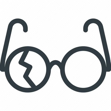 Broken, crushed, fragile, glasses icon - Download on Iconfinder