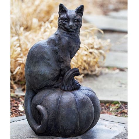Outdoor garden black Cat bronze statue hot sale - custom made