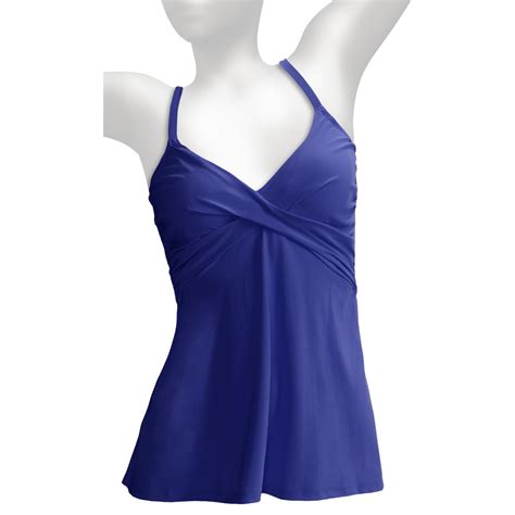 Lands’ End Lela Beach Tankini Swimsuit Top - Wrap Front (For Women) in ...