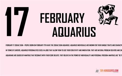 February 17 Zodiac Sign Aquarius - Extrovert