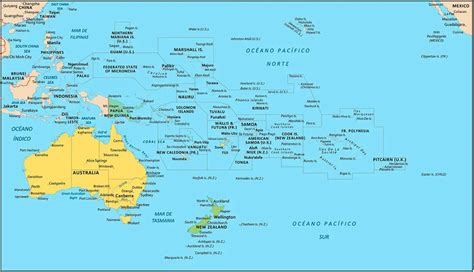 fe intersección Perspectiva oceania en el mapa mundi Monje mosquito Brillar