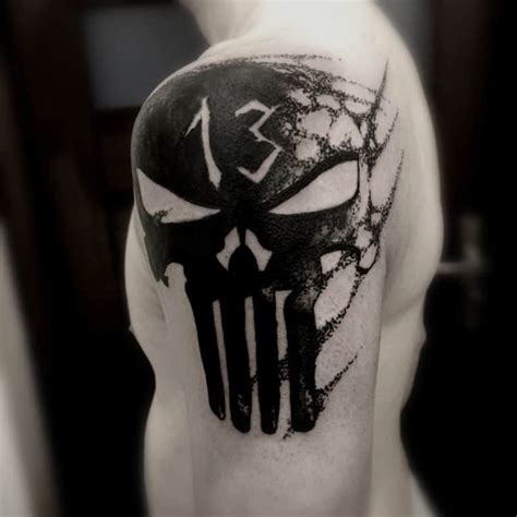 Bold and Fearless: Punisher Skull Tattoo Ideas