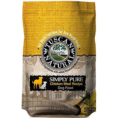 Tuscan Natural Pet Food Simply Pure Chicken Meal Dog Food Recipe, 30 lb ...