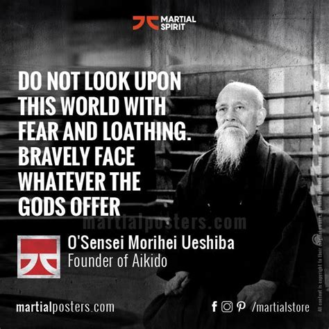 Morihei Ueshiba Quote | Zen quotes, Quote posters, Inspirational quotes