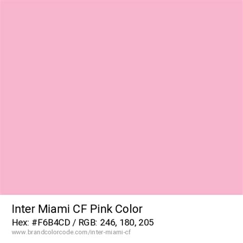 Inter Miami CF Brand Color Codes » BrandColorCode.com