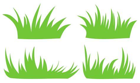 vector green grass silhouette 6263890 Vector Art at Vecteezy