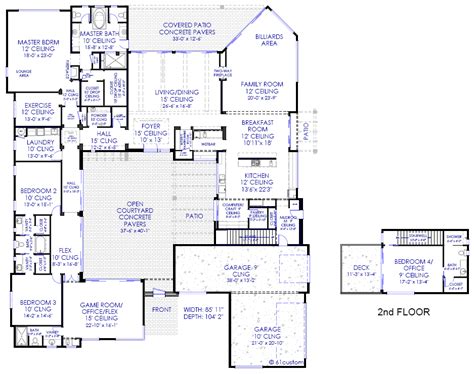 Modern House Plans, Modern stock house plans for Arizona, Contemporary ...