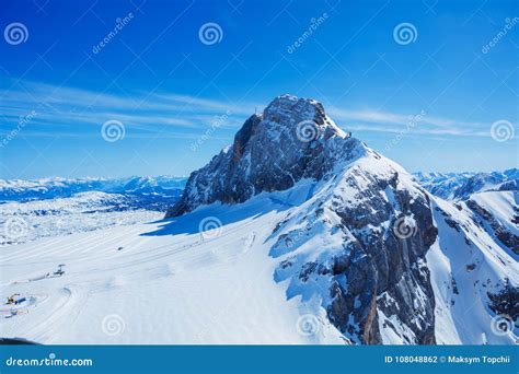 Winter in the Austrian Alps Stock Photo - Image of summit, blue: 108048862