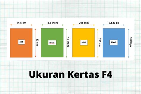 √ Ukuran Kertas F4 [CM, MM, Inchi, Pixel] di Word & Exel untuk Print