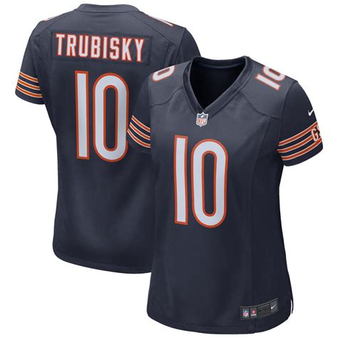 Women's Nike Mitchell Trubisky Navy Chicago Bears Game Jersey