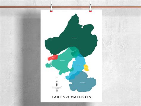 Madison Lakes Map - Etsy