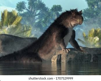 Bunyip Creature Aboriginal Mythology Australian Freshwater Stock Illustration 1707529999 ...