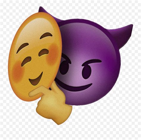 Evil Emoji Emojimaker Edit Sticker - Happy,Evil Emoji - Free Emoji PNG Images - EmojiSky.com