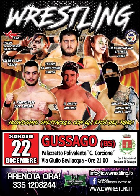 ICW Wrestling "Pandemonium XVII" 2018 - Gussago News