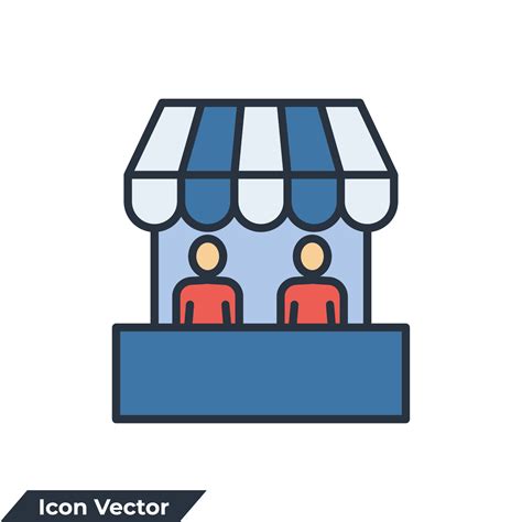 food court icon logo vector illustration. Cafe Restaurant symbol ...