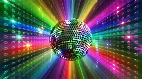 Colorful Big Disco Ball Lights - DIY 3 Hours VJ Loop - YouTube