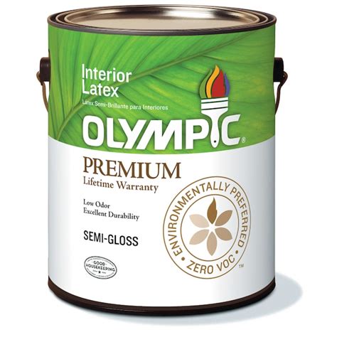 Olympic Semi-gloss Ultra White Tintable Latex Interior Paint (1-Gallon) at Lowes.com