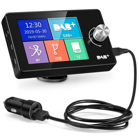 Digital Car DAB Radio Receiver Tuner USB Adapter FM Transmitter AUX ...