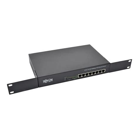 Tripp Lite 8Port Gigabit Ethernet Switch Rackmount Unmanaged w/PoE ...