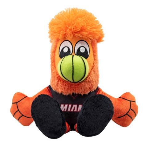 Bleacher Creatures Miami Heat Burnie Mascot 8 Kuricha Sitting Plush ...